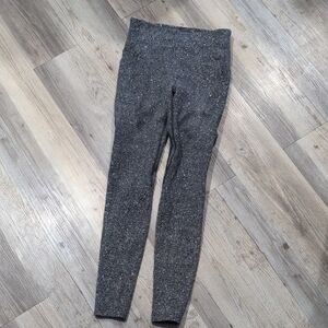 Gray Textured Leggings